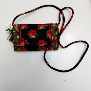 Vera Bradley Vintage Crossbody Wallet Hens & Holly 2004 NWT